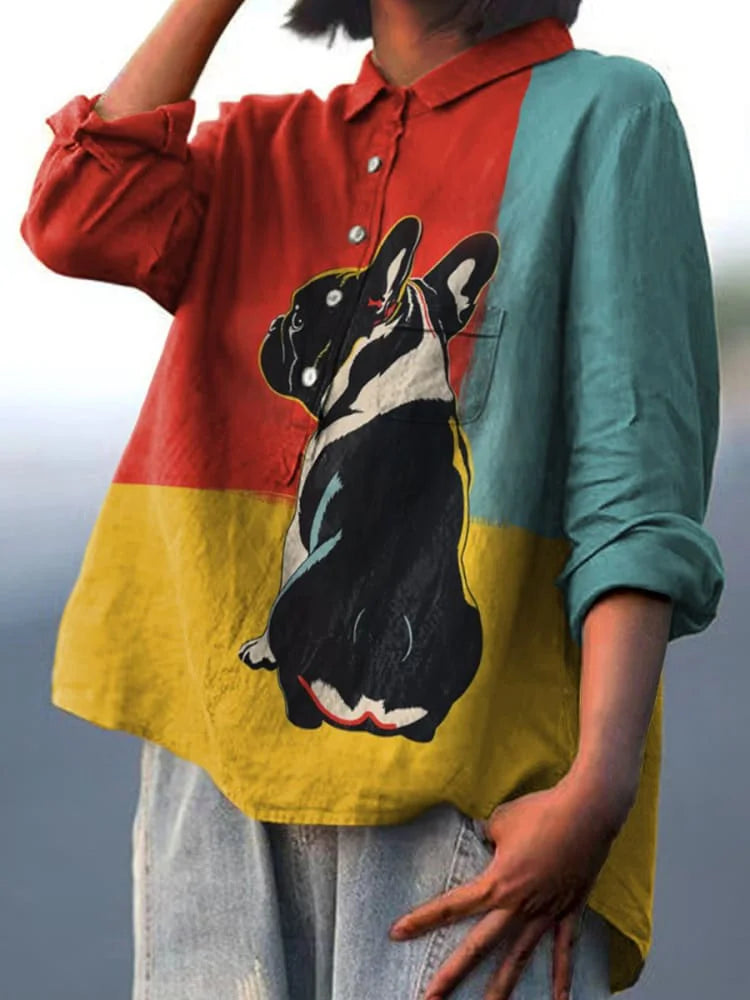 ドッグアートTシャツ